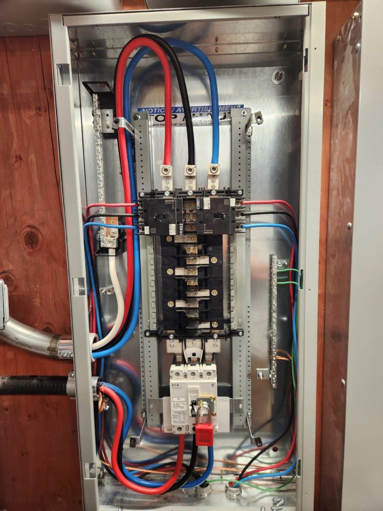 open electrical panel Home Wiring