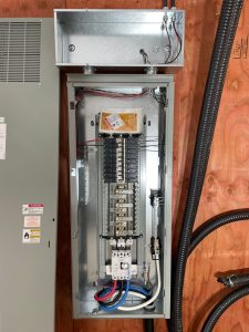 open electrical panel